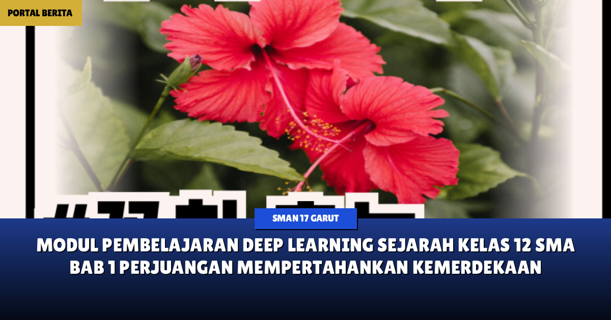 Modul Pembelajaran Deep Learning Sejarah Kelas 12 SMA Bab 1 Perjuangan Mempertahankan Kemerdekaan